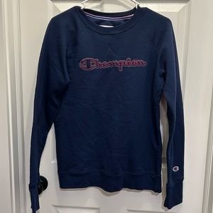 CHAMPION Navy Crewneck Sweatshirt SIZE: Medium